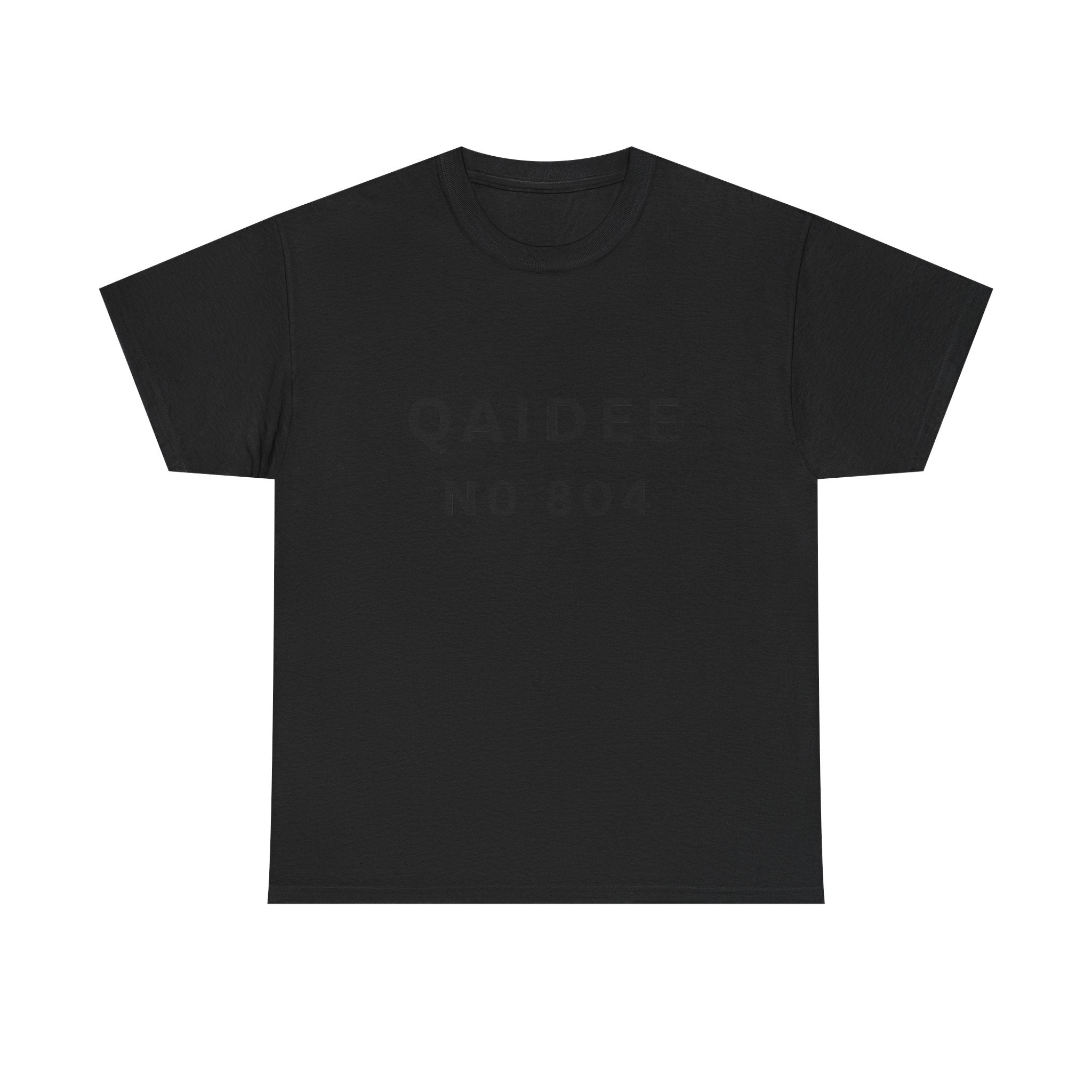 QAIDEE No 804 T‑Shirt — Minimalist Text Graphic Tee